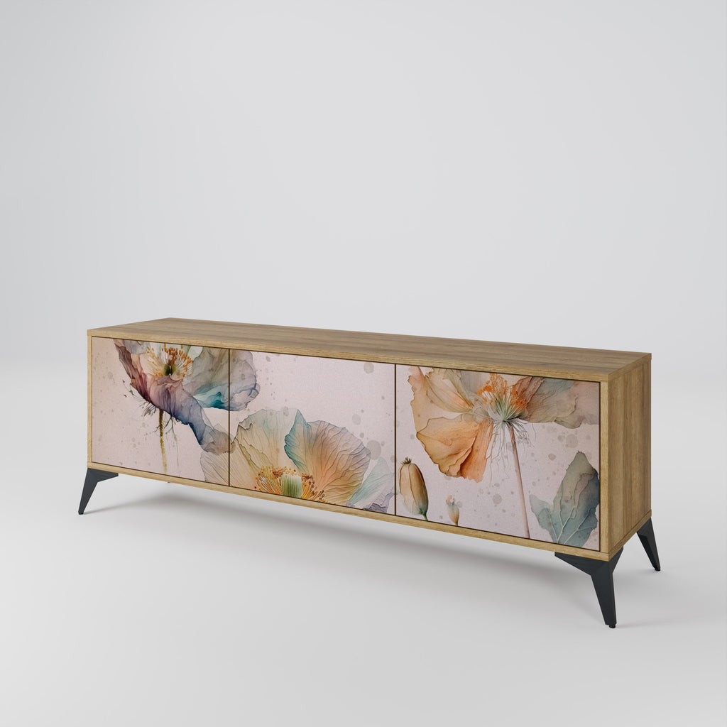 SOFTEN POPPY TV-Lowboard mit 3 Türen in Eiche-Optik