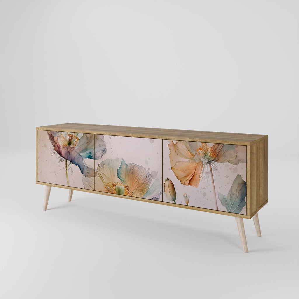 SOFTEN POPPY TV-Lowboard mit 3 Türen in Eiche-Optik
