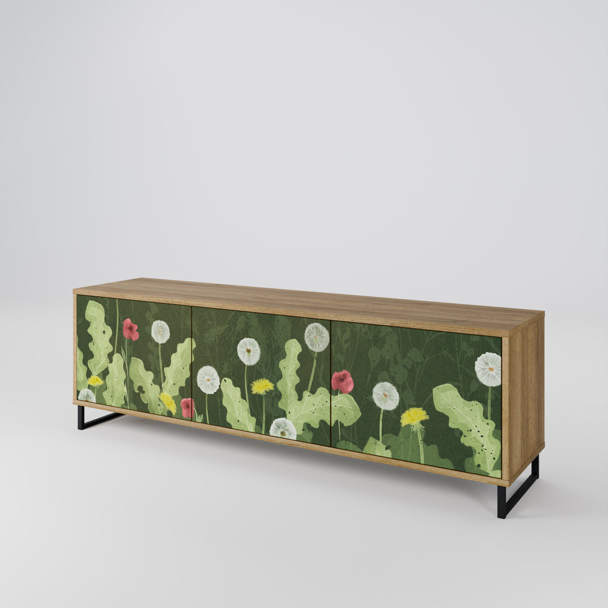 DANDELION AMUSE 3-türiges TV-Lowboard
