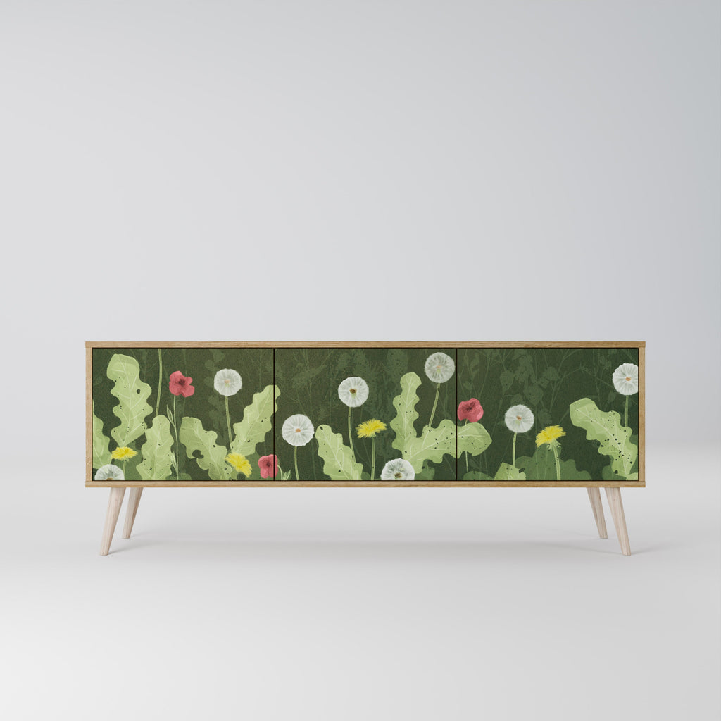 DANDELION AMUSE TV-Lowboard mit 3 Türen in Eiche-Optik