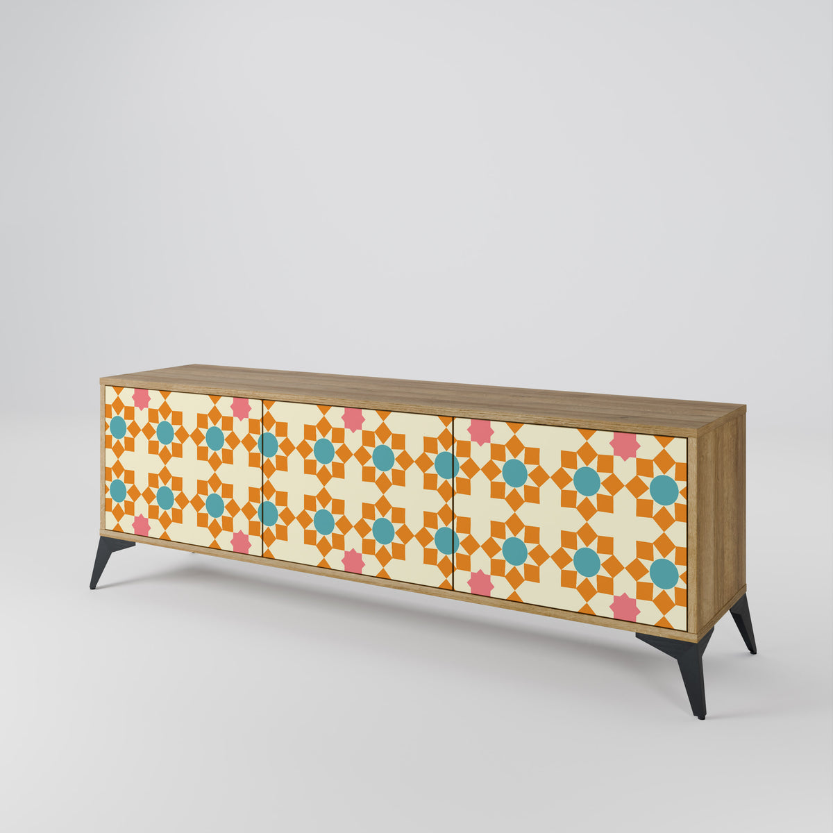 FLORAL DECOR 3-türiges TV-Lowboard