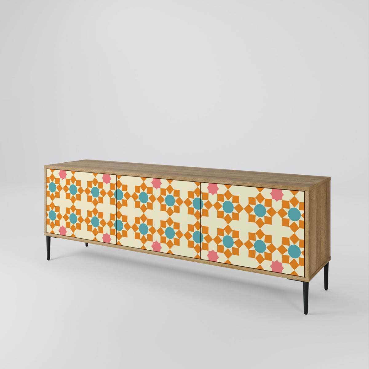 FLORAL DECOR 3-türiges TV-Lowboard