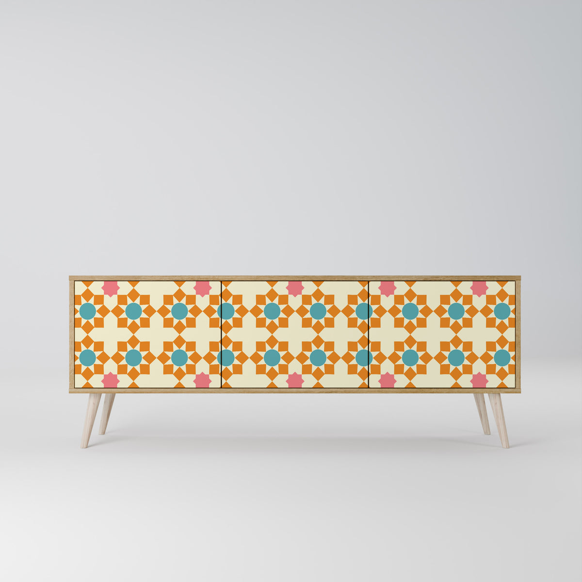 FLORAL DECOR 3-türiges TV-Lowboard