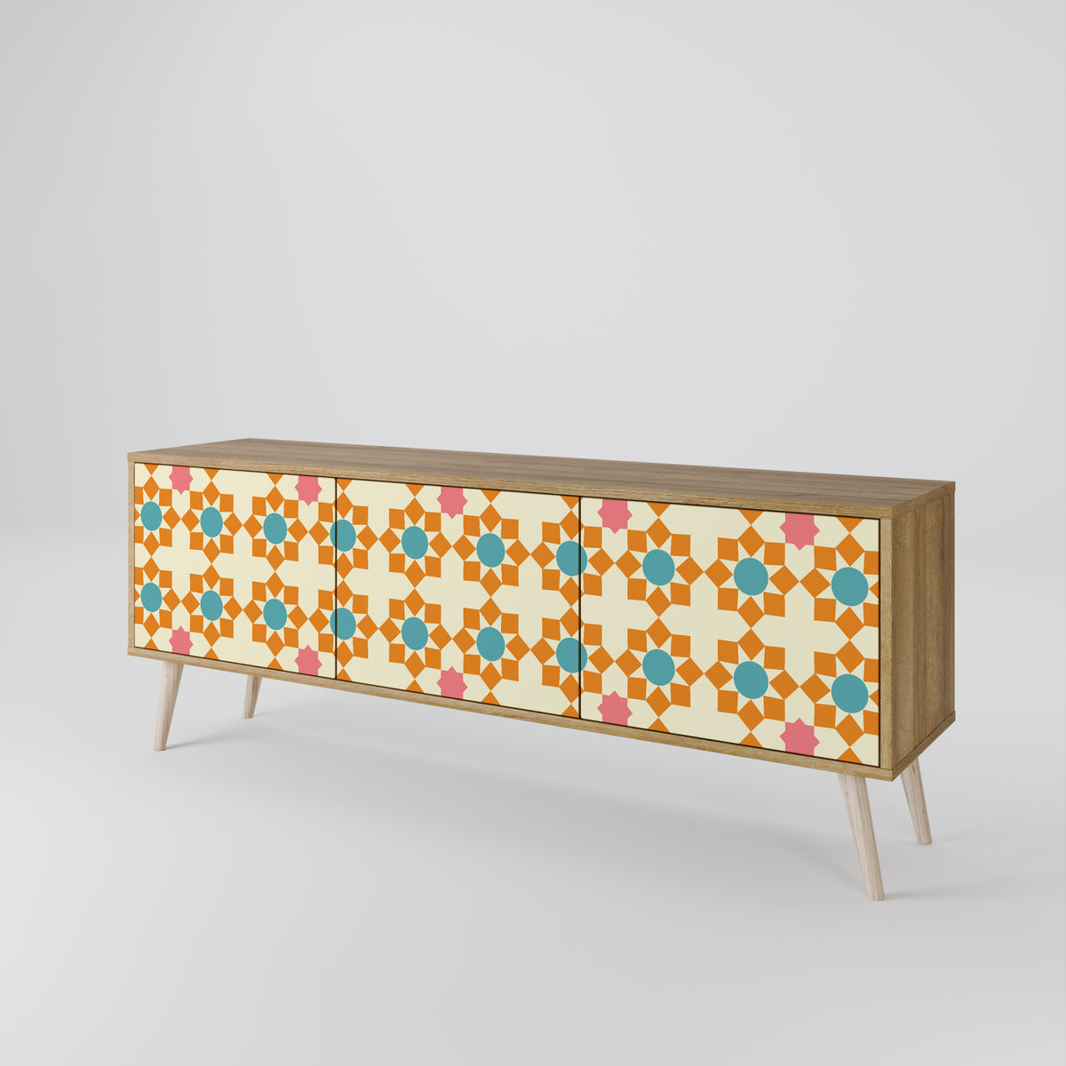 FLORAL DECOR 3-türiges TV-Lowboard