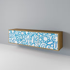 BLOOMY MORNING TV-Lowboard mit 3 Türen in Eiche-Optik