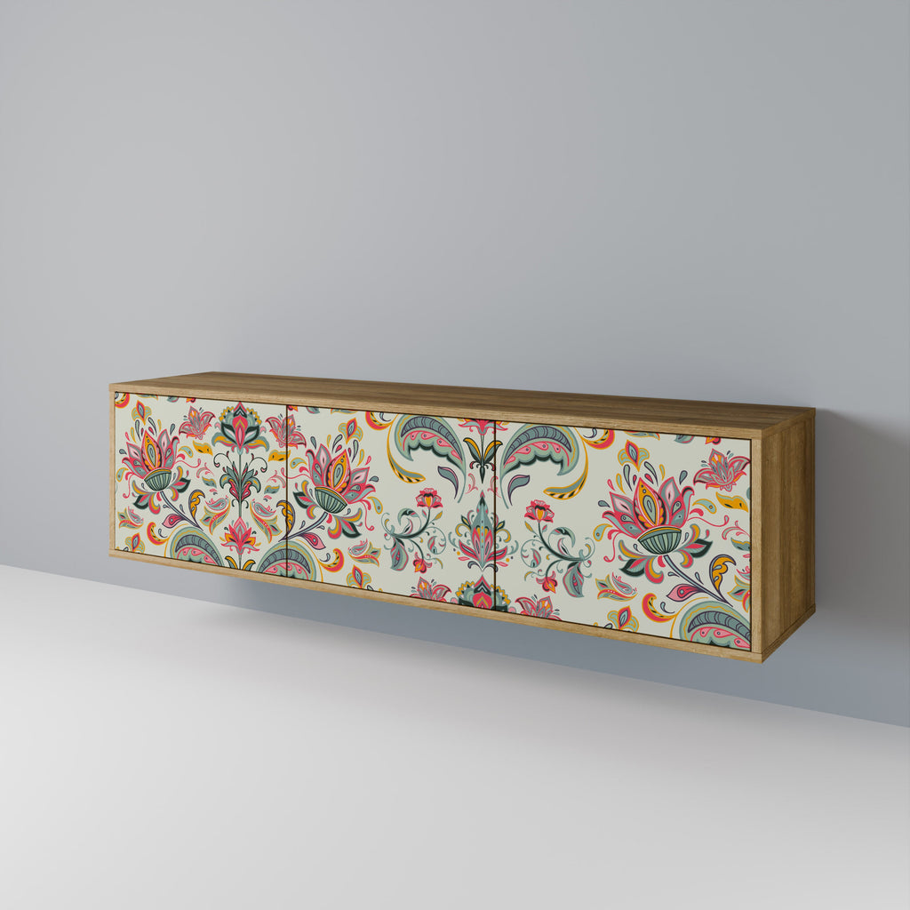 ORGANIC FOLKLORE TV-Lowboard mit 3 Türen in Eiche-Optik