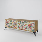 ORGANIC FOLKLORE TV-Lowboard mit 3 Türen in Eiche-Optik