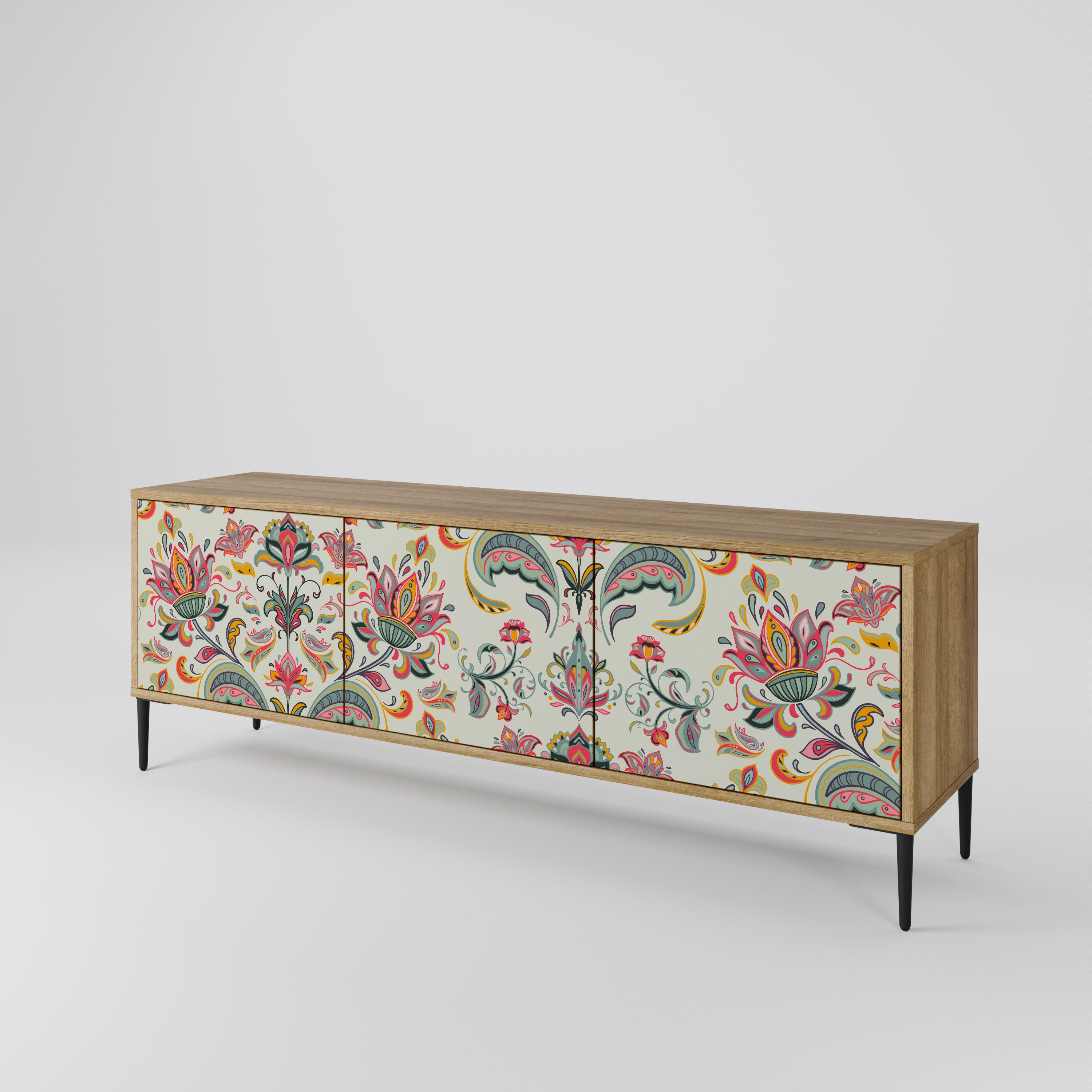 ORGANIC FOLKLORE 3-Door TV Cabinet