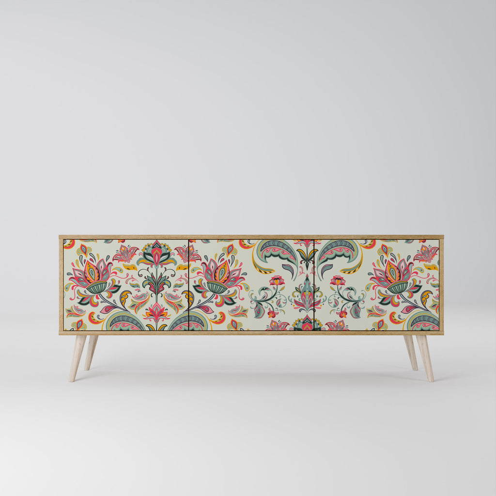 ORGANIC FOLKLORE TV-Lowboard mit 3 Türen in Eiche-Optik