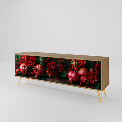 DAHLIAS AND POMEGRANATES 3-türiges TV-Lowboard
