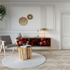 DAHLIAS AND POMEGRANATES TV-Lowboard mit 3 Türen in Eiche-Optik