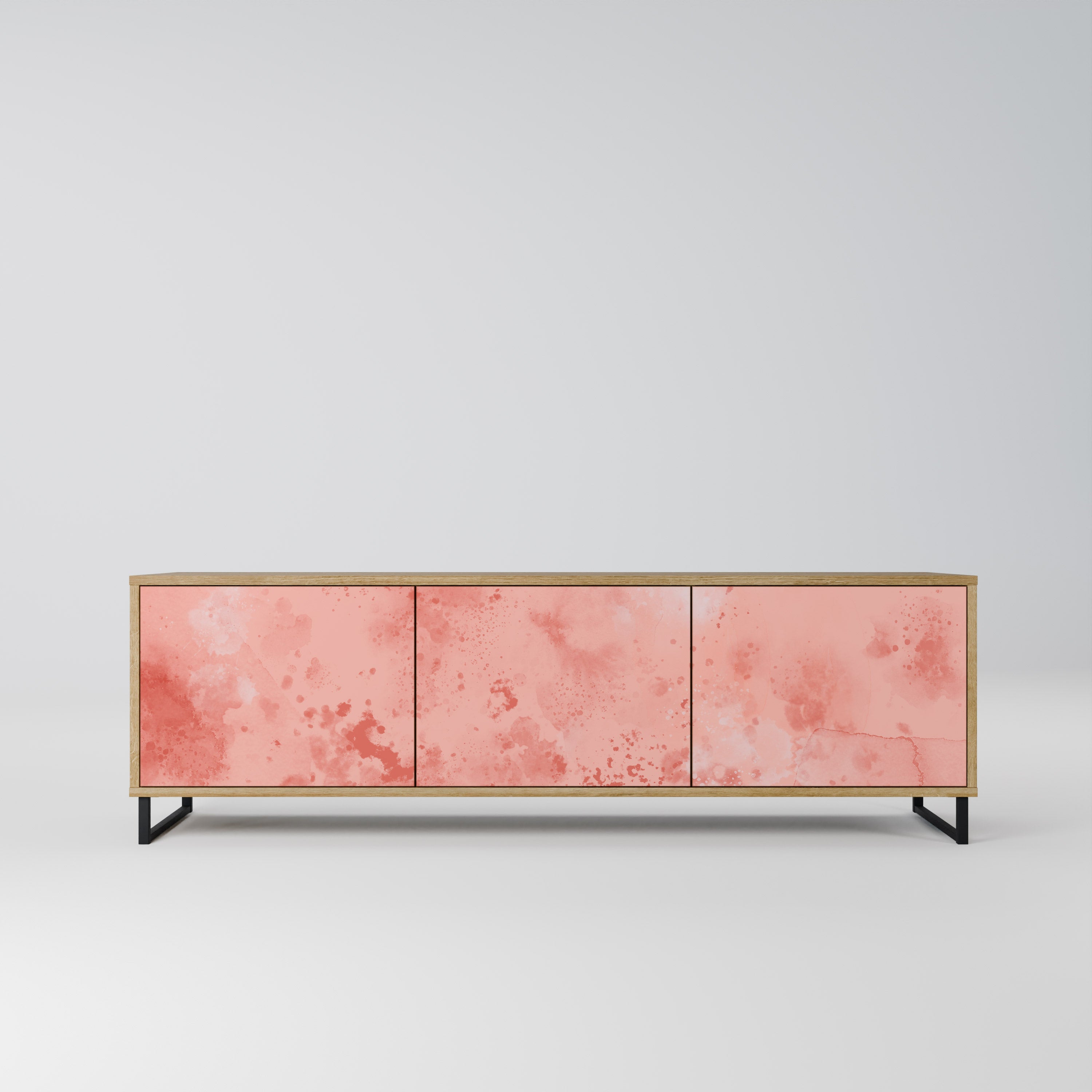 CRANE DANCE TV-Lowboard mit 3 Türen in Eiche-Optik