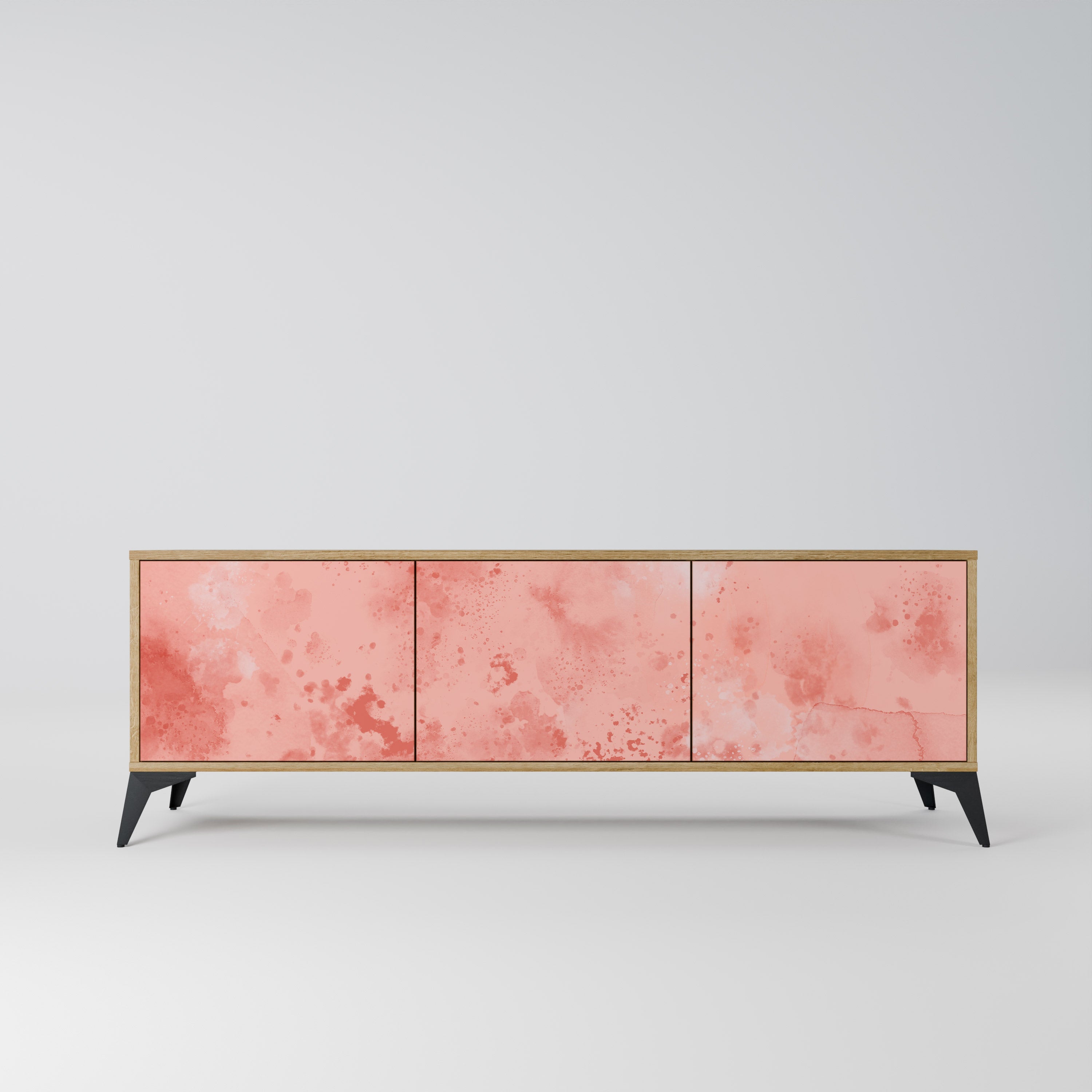 CRANE DANCE TV-Lowboard mit 3 Türen in Eiche-Optik