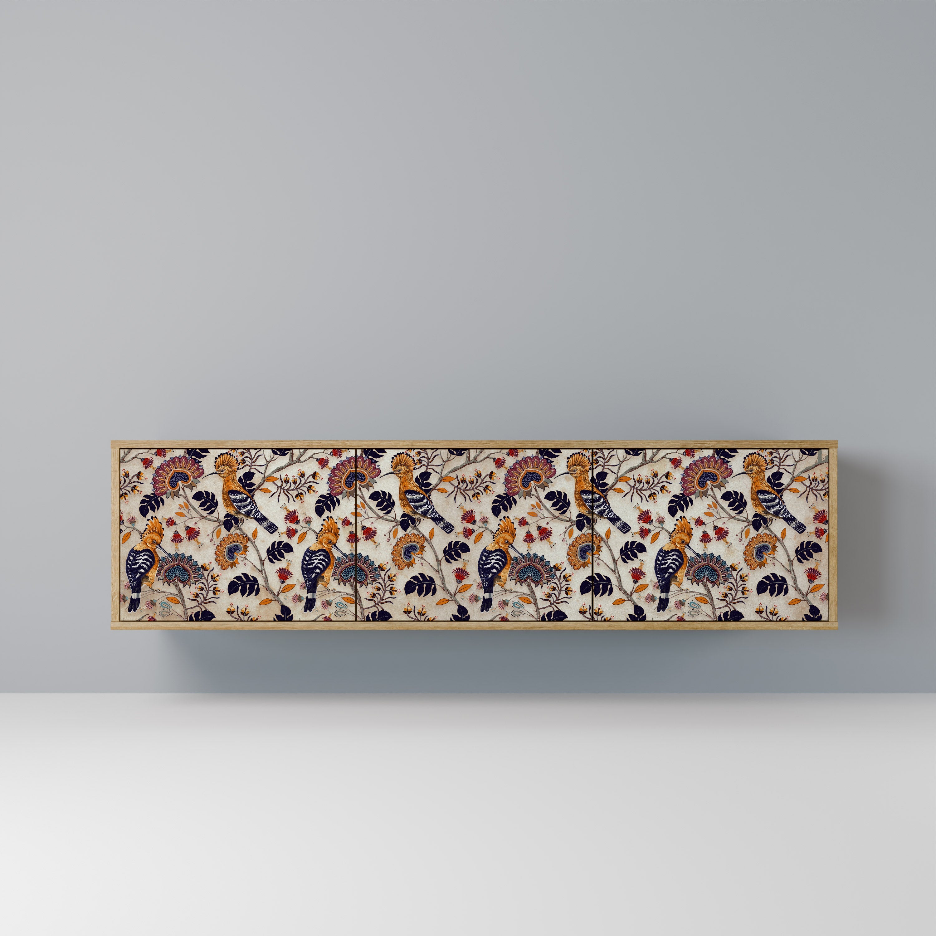 EMINENT HOOPOE TV-Lowboard mit 3 Türen in Eiche-Optik