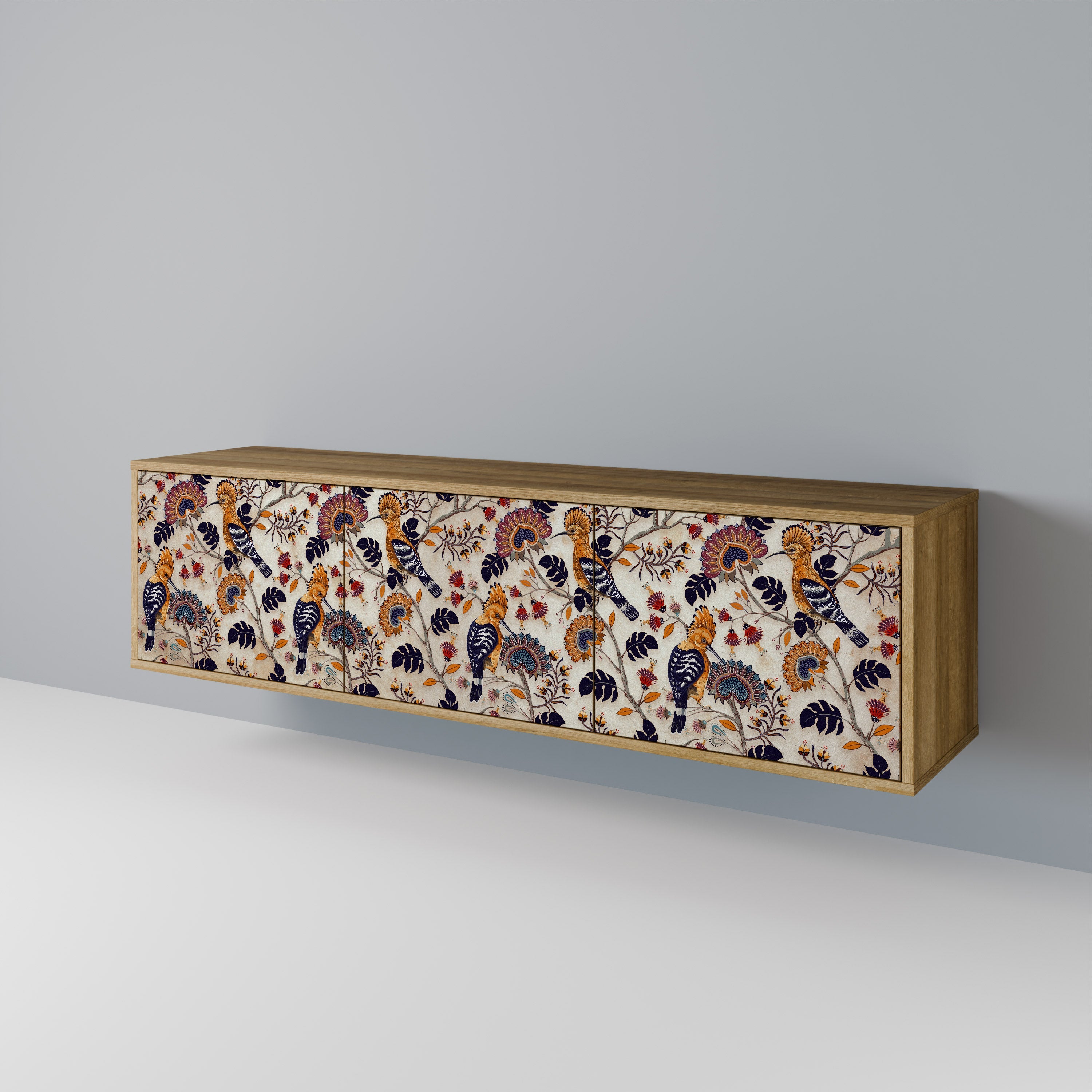 EMINENT HOOPOE TV-Lowboard mit 3 Türen in Eiche-Optik