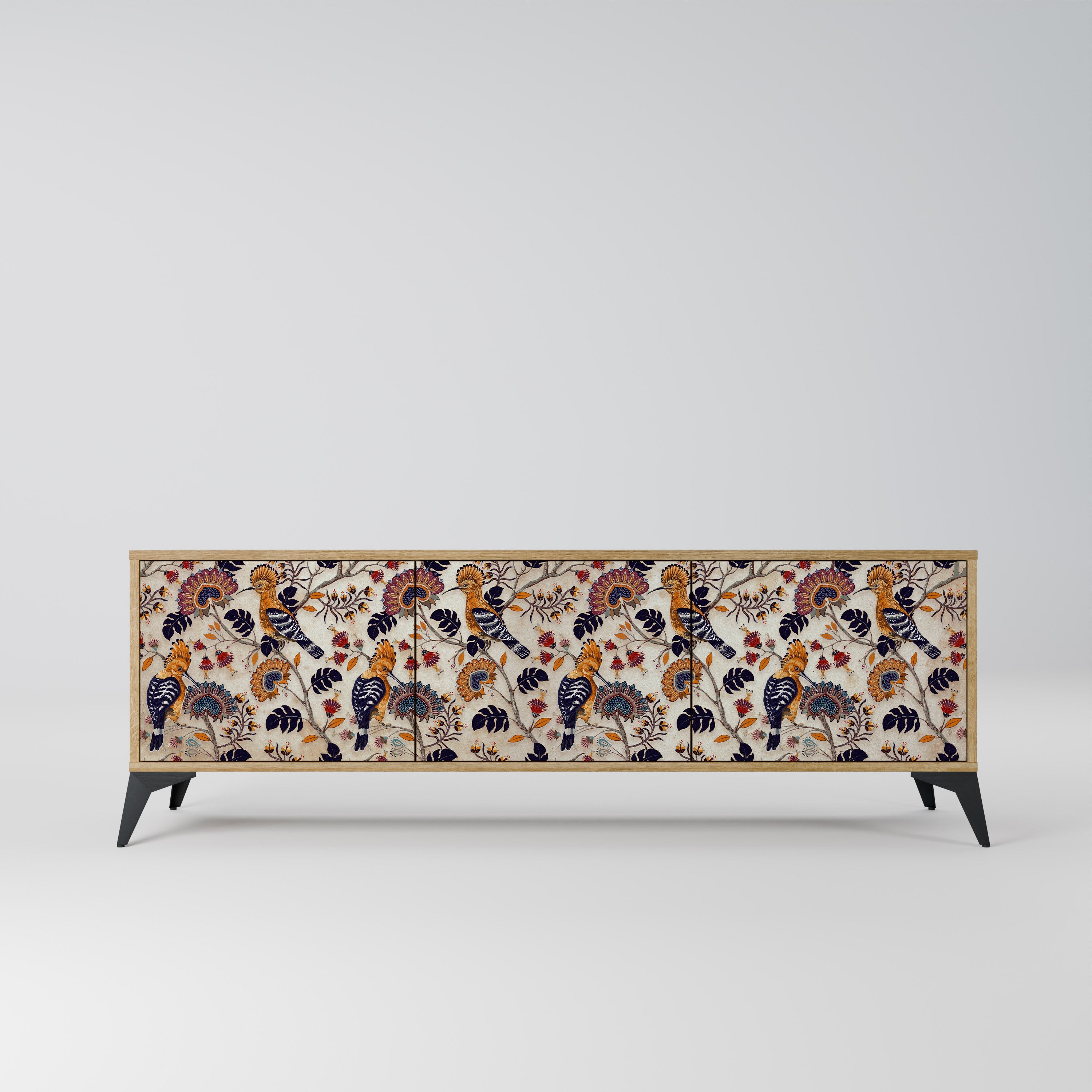 EMINENT HOOPOE TV-Lowboard mit 3 Türen in Eiche-Optik