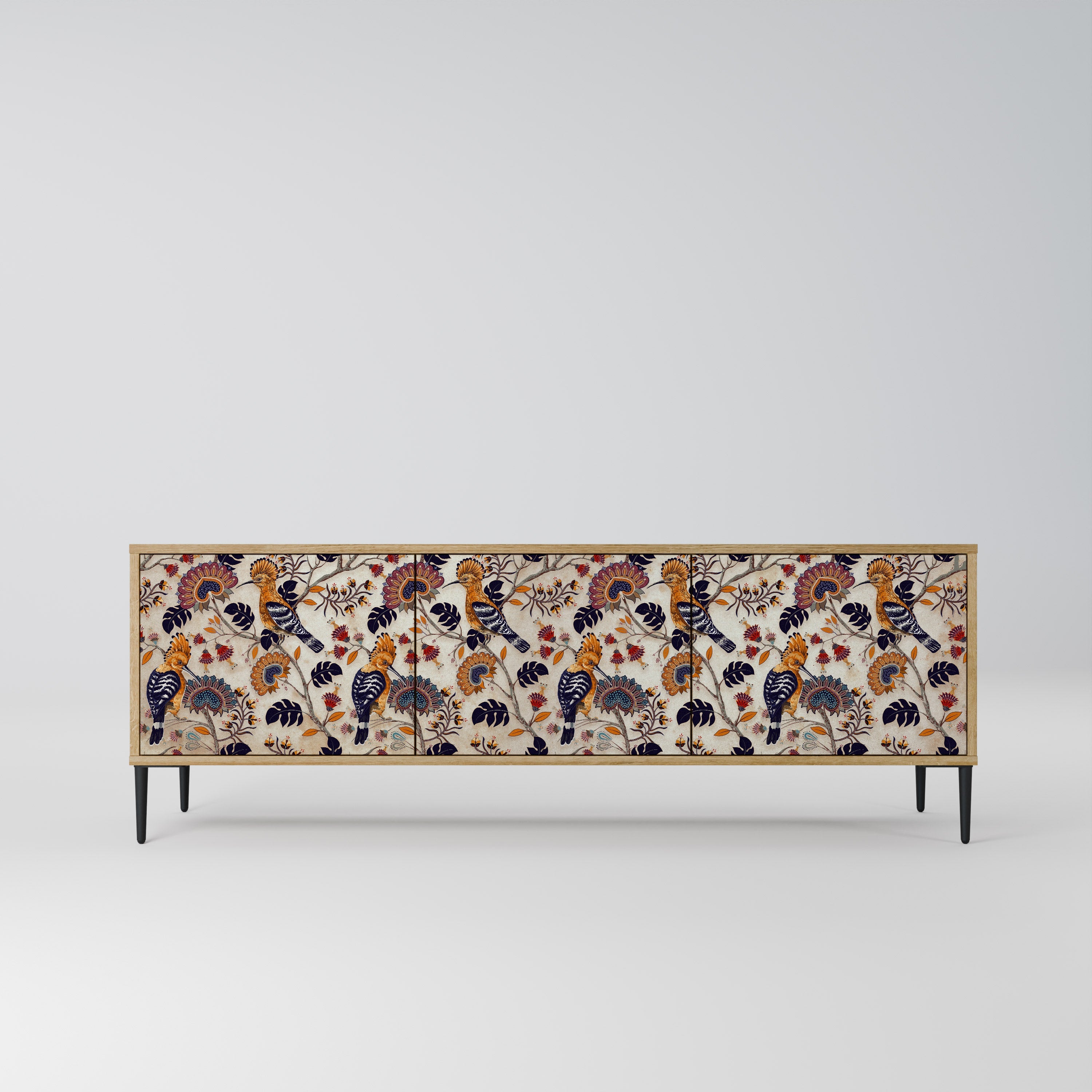 EMINENT HOOPOE TV-Lowboard mit 3 Türen in Eiche-Optik