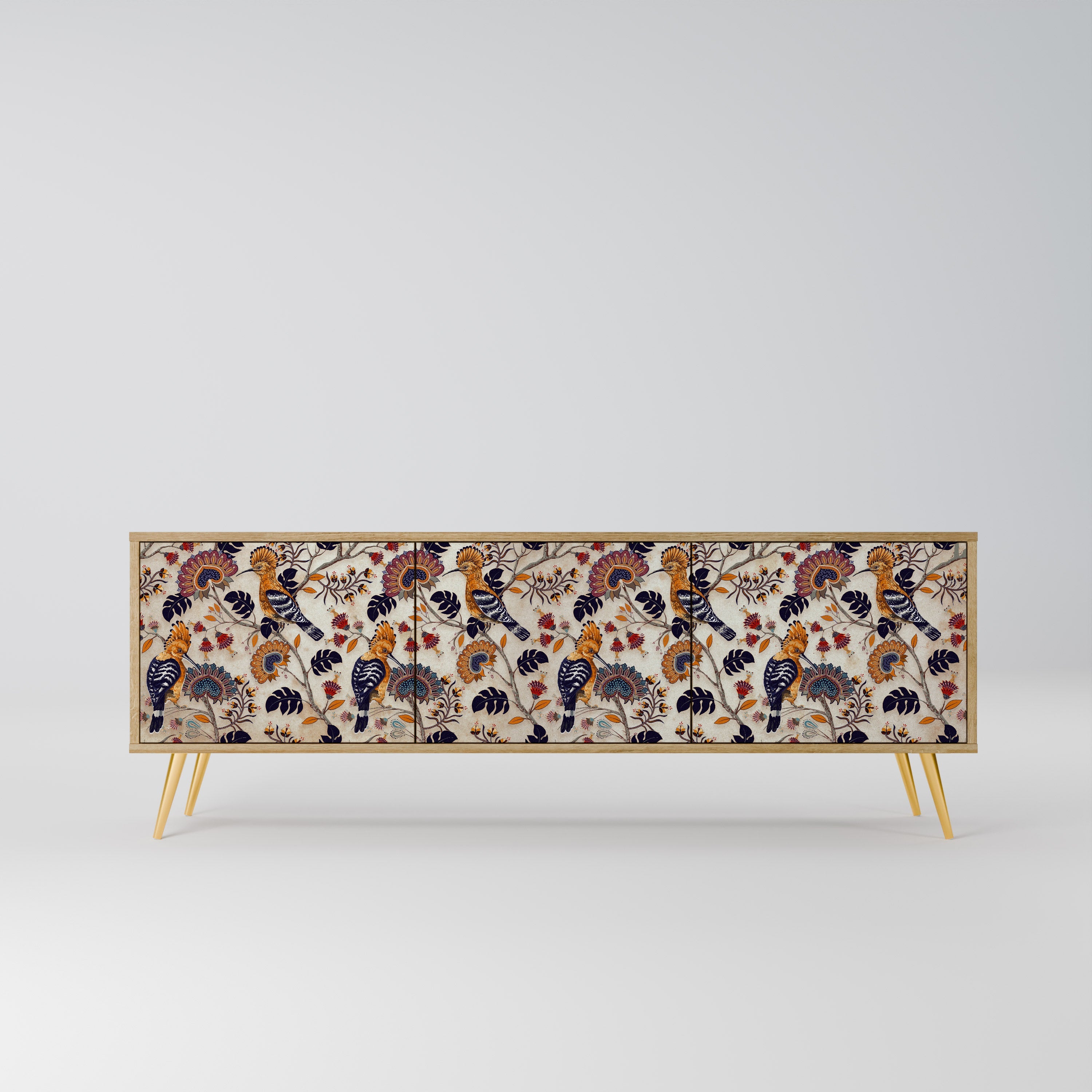 EMINENT HOOPOE TV-Lowboard mit 3 Türen in Eiche-Optik