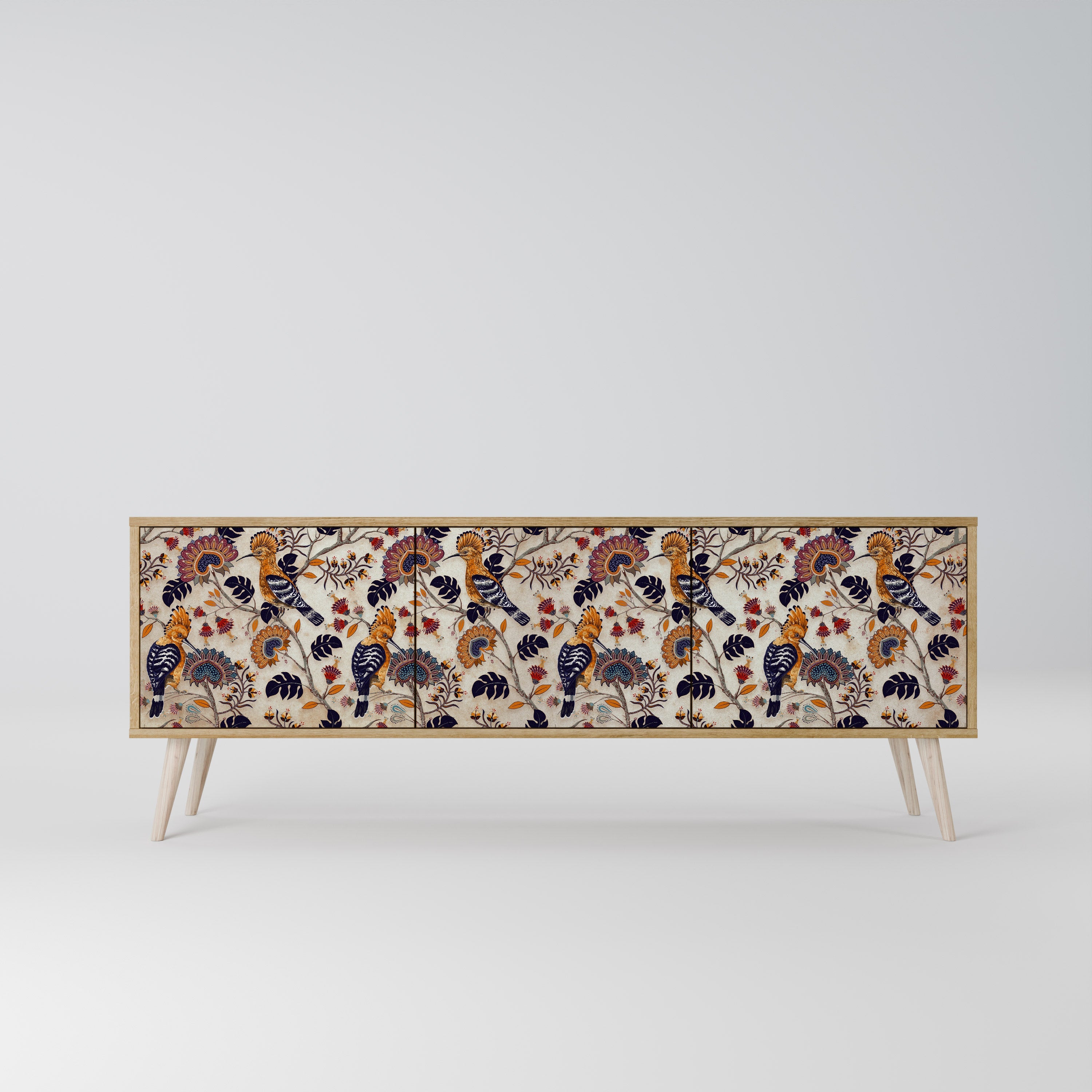 EMINENT HOOPOE TV-Lowboard mit 3 Türen in Eiche-Optik