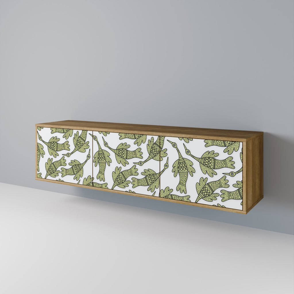 SEEDLING SONGBIRD TV-Lowboard mit 3 Türen in Eiche-Optik