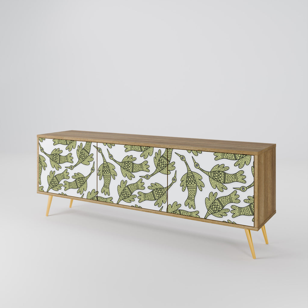 SEEDLING SONGBIRD TV-Lowboard mit 3 Türen in Eiche-Optik