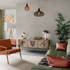 STEAMPUNK CLAN TV-Lowboard mit 3 Türen in Eiche-Optik