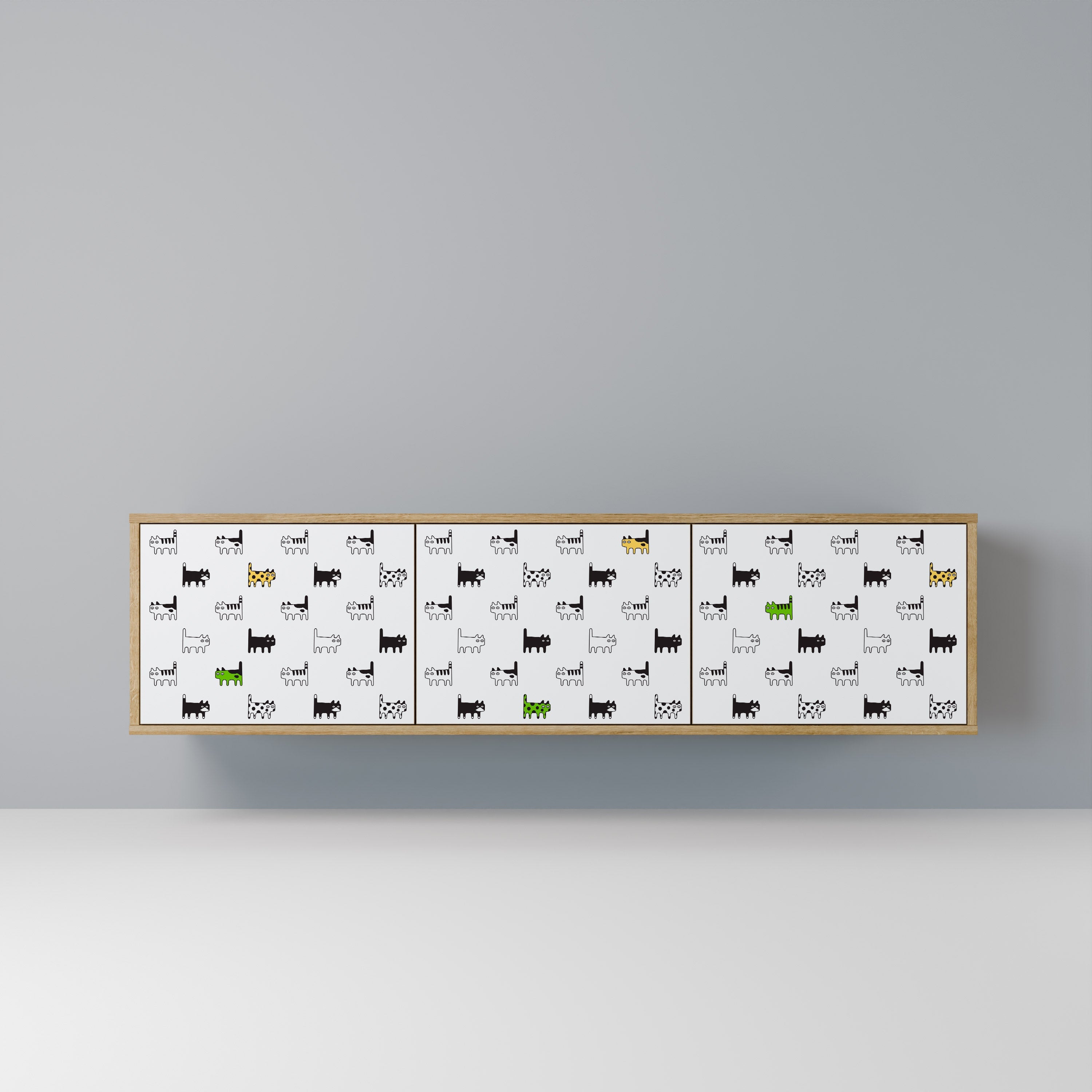 CATS COMPILATION TV-Lowboard mit 3 Türen in Eiche-Optik