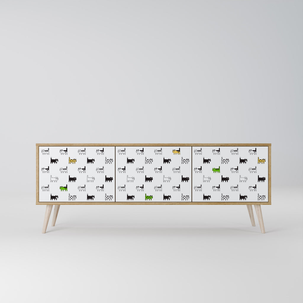 CATS COMPILATION TV-Lowboard mit 3 Türen in Eiche-Optik