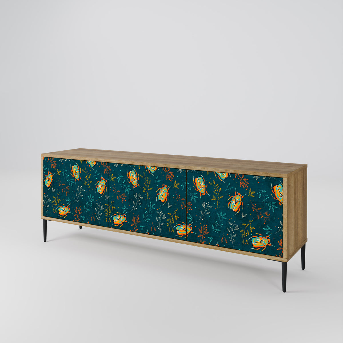 AUTUMN INSECTS 3-Door TV Cabinet