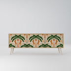 DANCING PREDATORS TV-Lowboard mit 3 Türen in Eiche-Optik