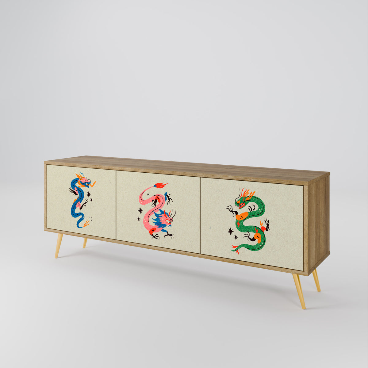 MYTHOLOGICAL CREATURES 3-türiges TV-Lowboard
