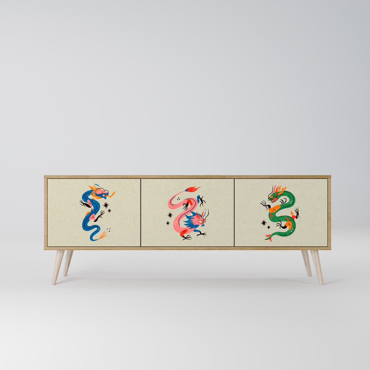 MYTHOLOGICAL CREATURES 3-türiges TV-Lowboard