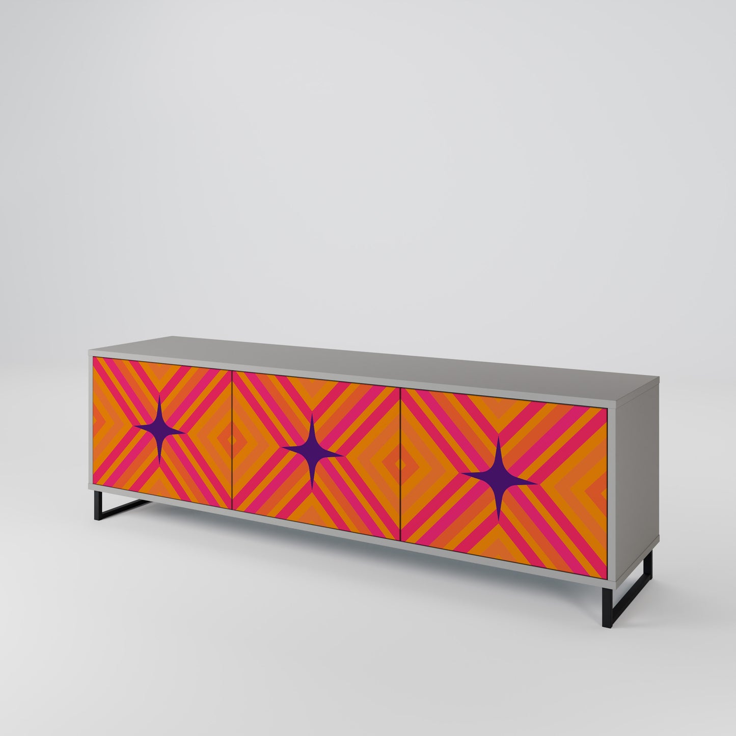 GEOMETRIC BRILLIANCE 3-türiges TV-Lowboard