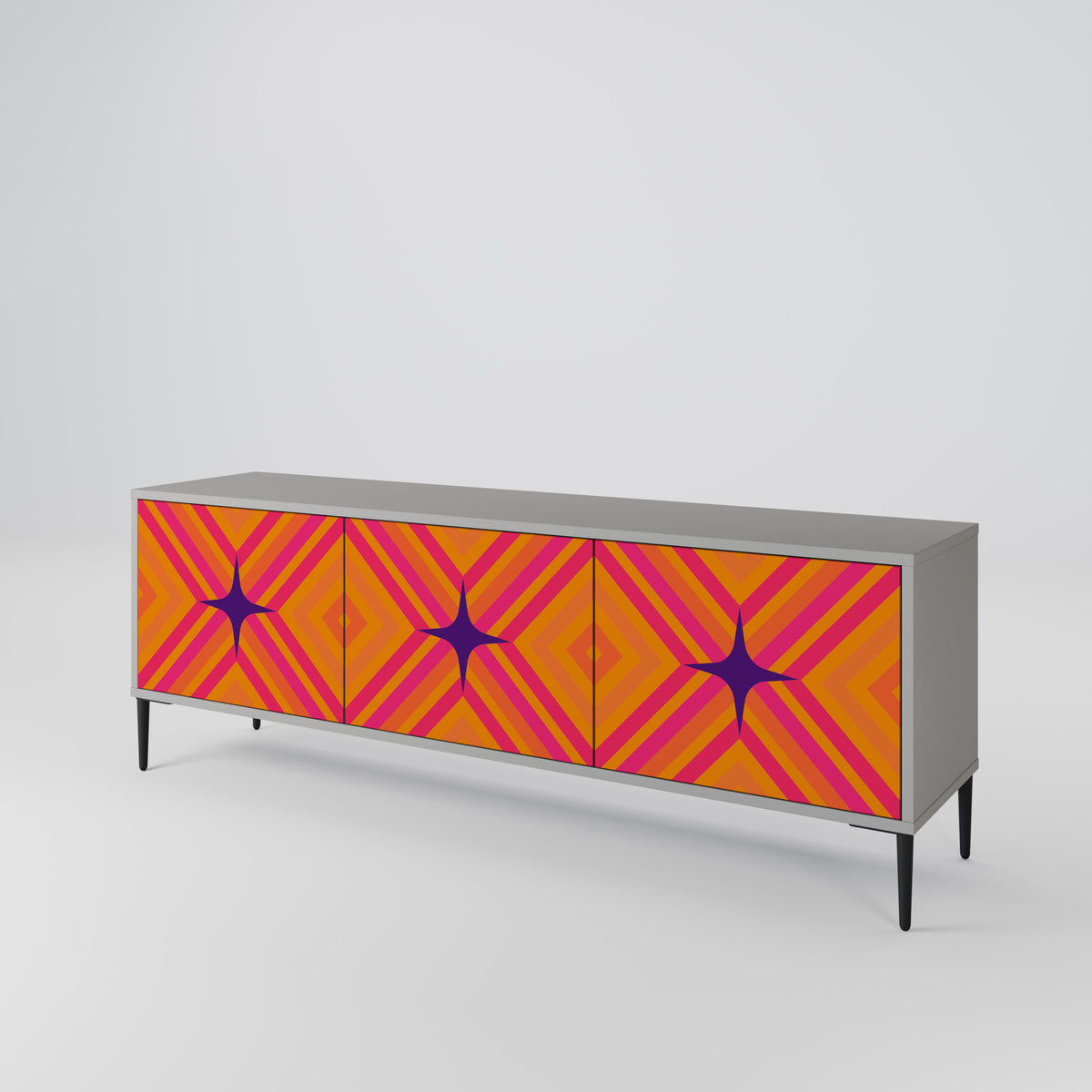 GEOMETRIC BRILLIANCE 3-türiges TV-Lowboard
