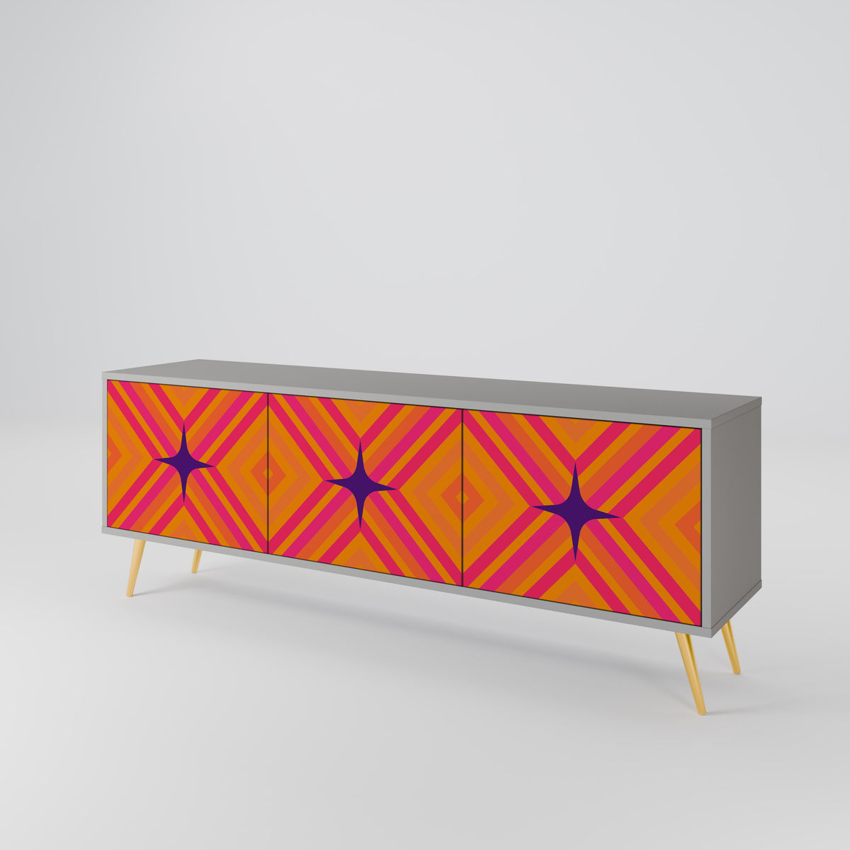 GEOMETRIC BRILLIANCE 3-türiges TV-Lowboard