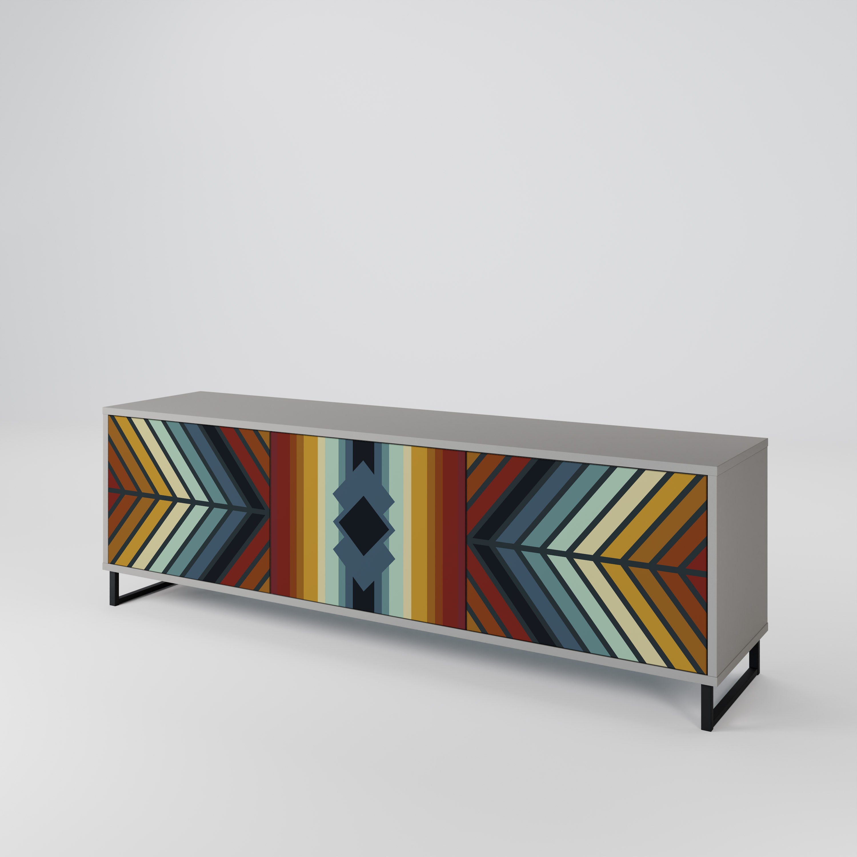 INDIGENOUS ZIGZAG 3-türiges TV-Lowboard
