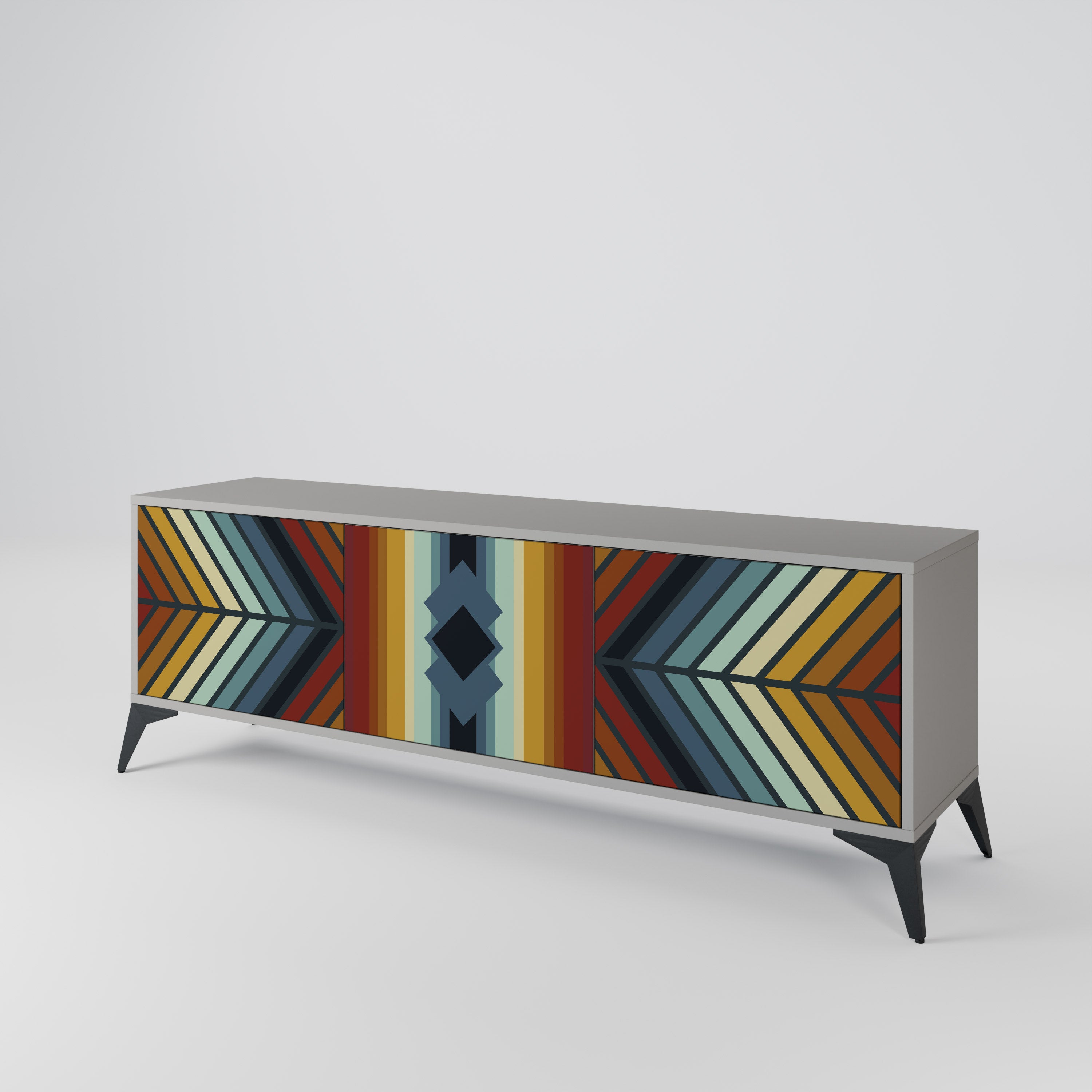 INDIGENOUS ZIGZAG 3-türiges TV-Lowboard
