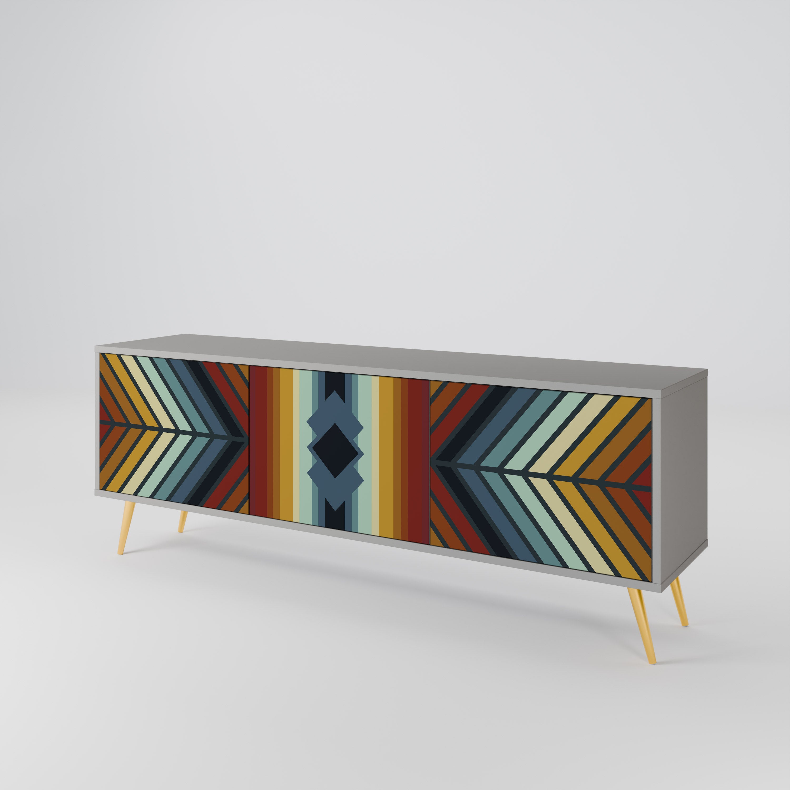 INDIGENOUS ZIGZAG 3-türiges TV-Lowboard