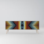 INDIGENOUS ZIGZAG TV-Lowboard mit 3 Türen in Grau