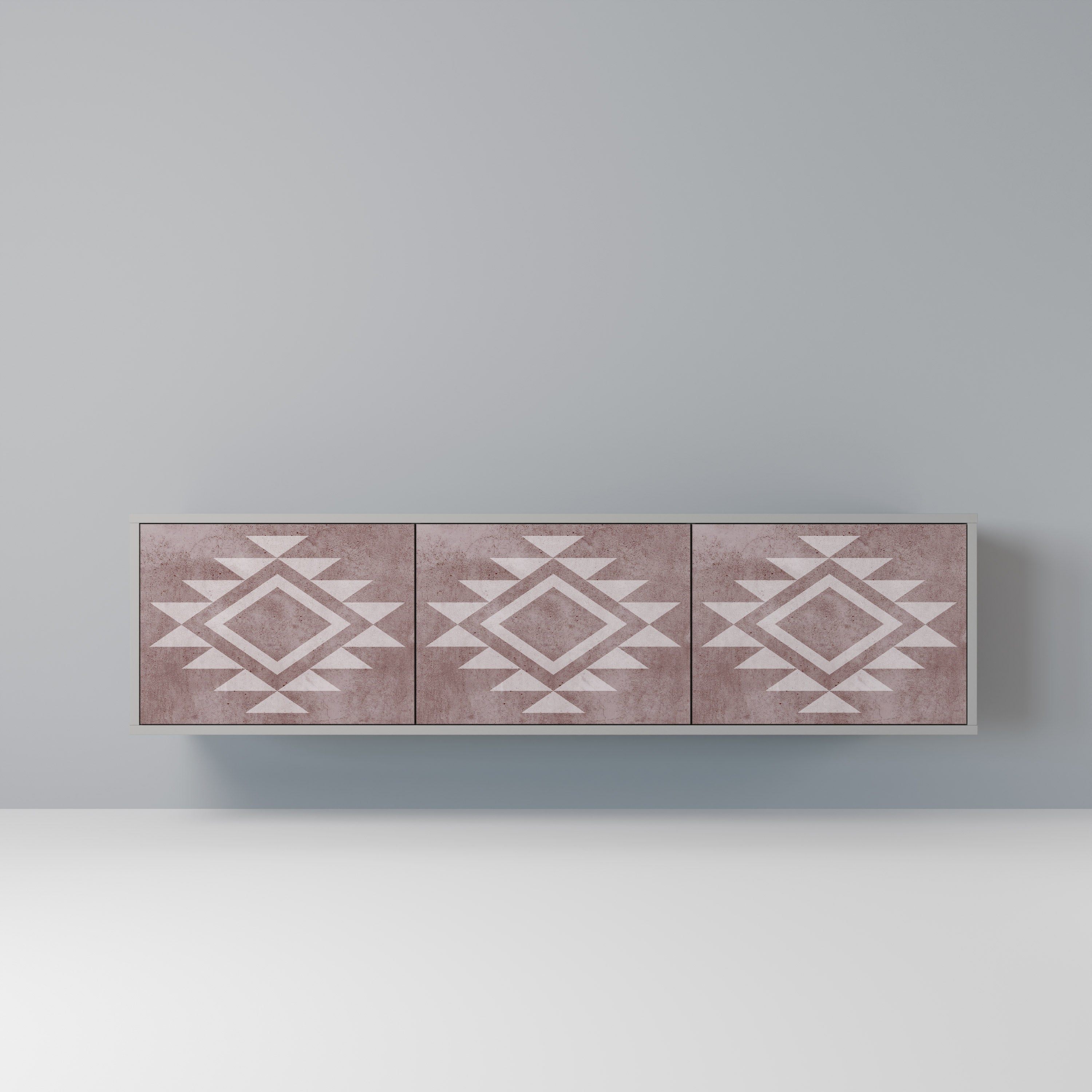 MARVEL MOSAIC TV-Lowboard mit 3 Türen in Grau