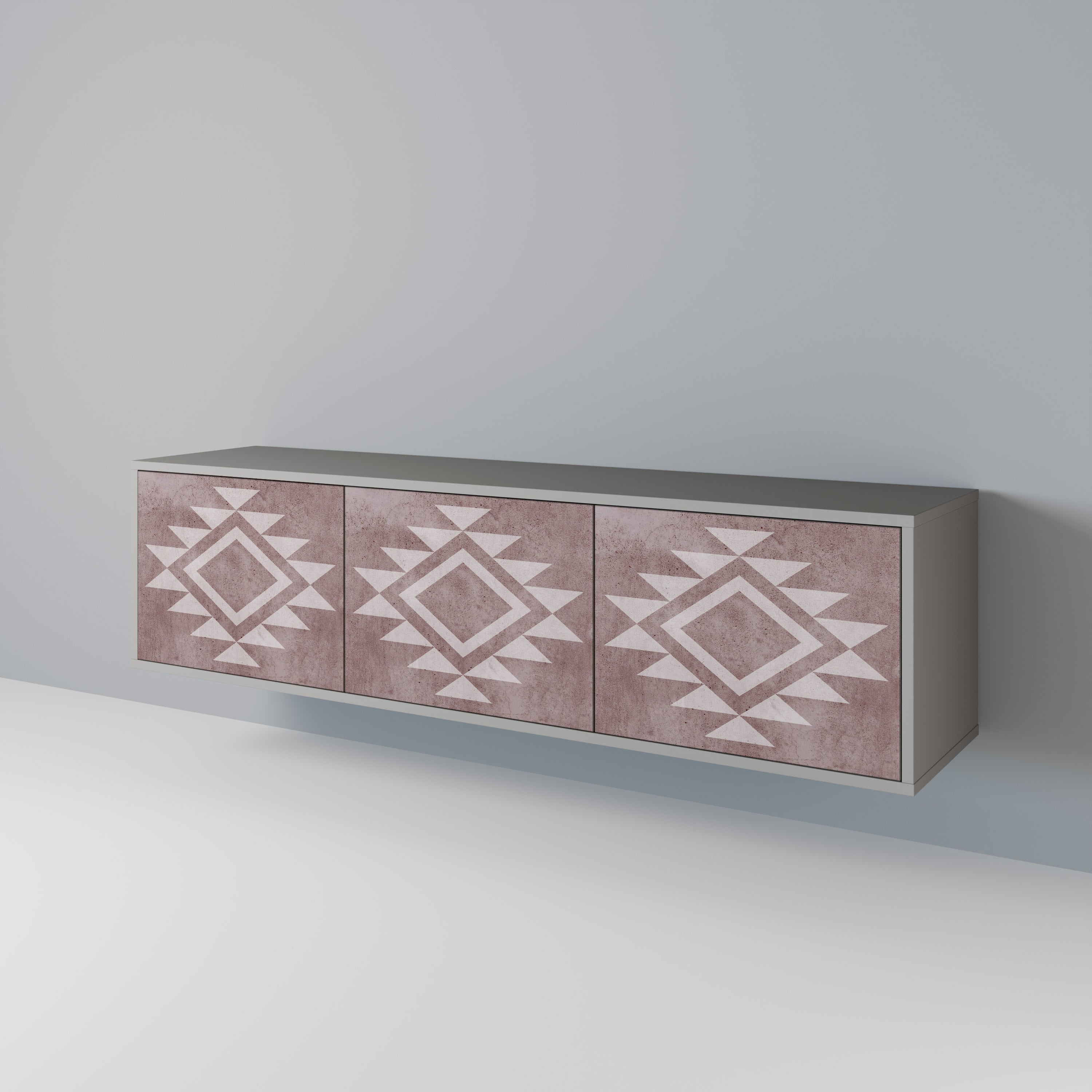 MARVEL MOSAIC TV-Lowboard mit 3 Türen in Grau