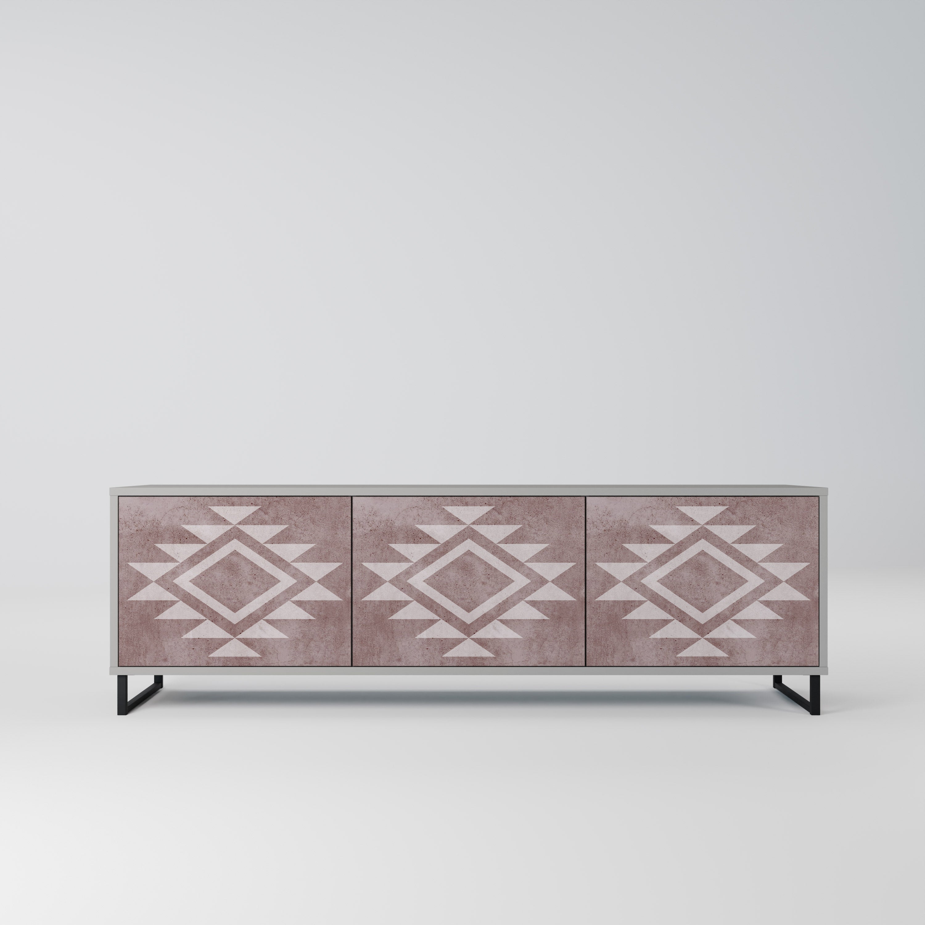 MARVEL MOSAIC TV-Lowboard mit 3 Türen in Grau