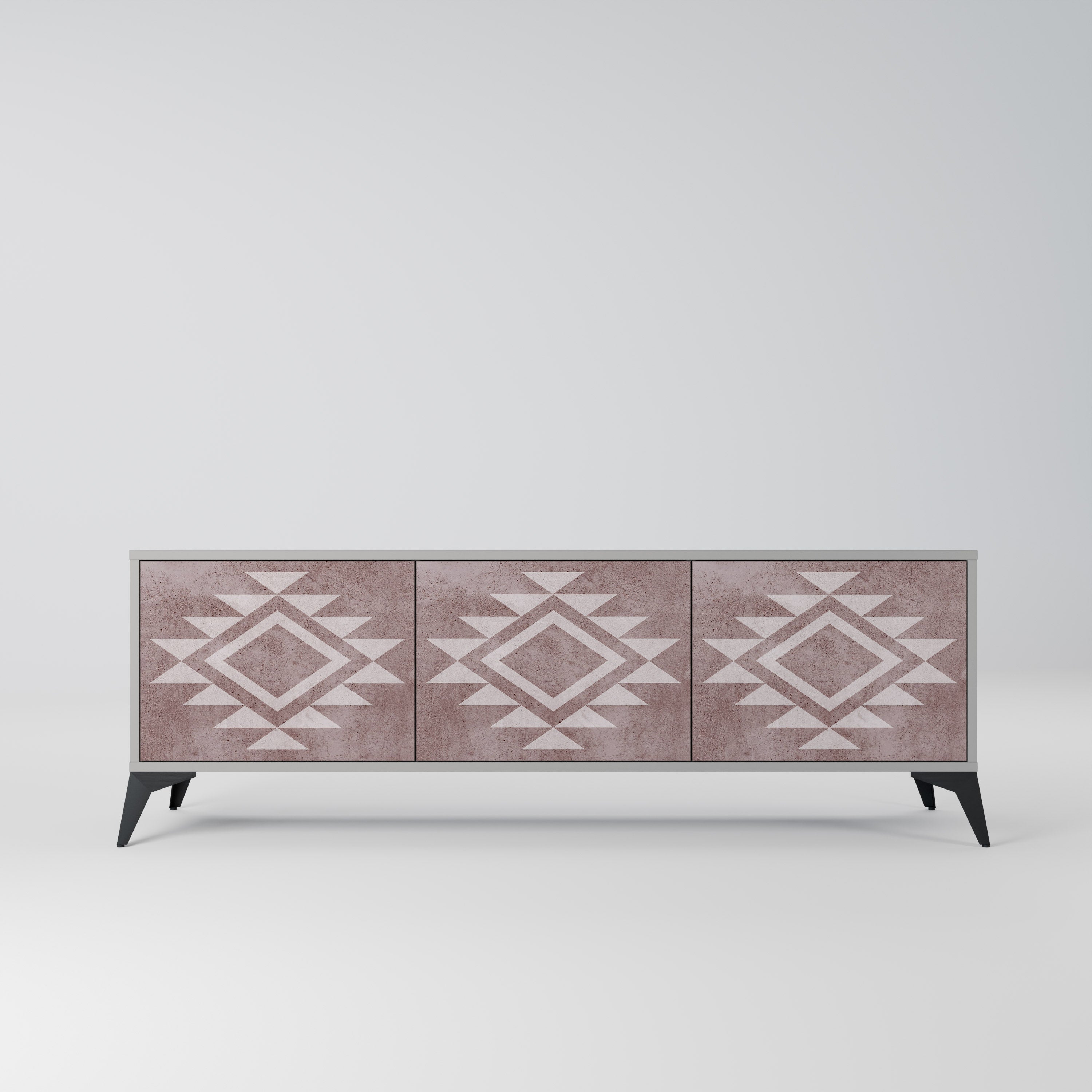 MARVEL MOSAIC TV-Lowboard mit 3 Türen in Grau