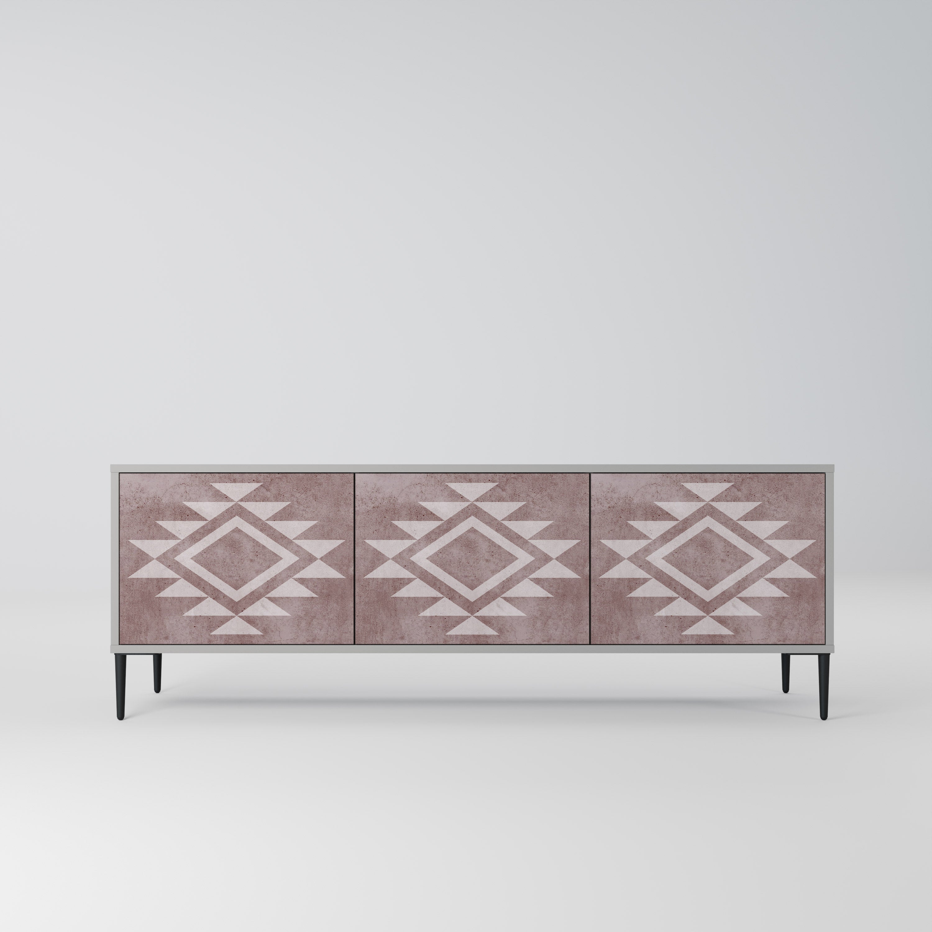 MARVEL MOSAIC TV-Lowboard mit 3 Türen in Grau