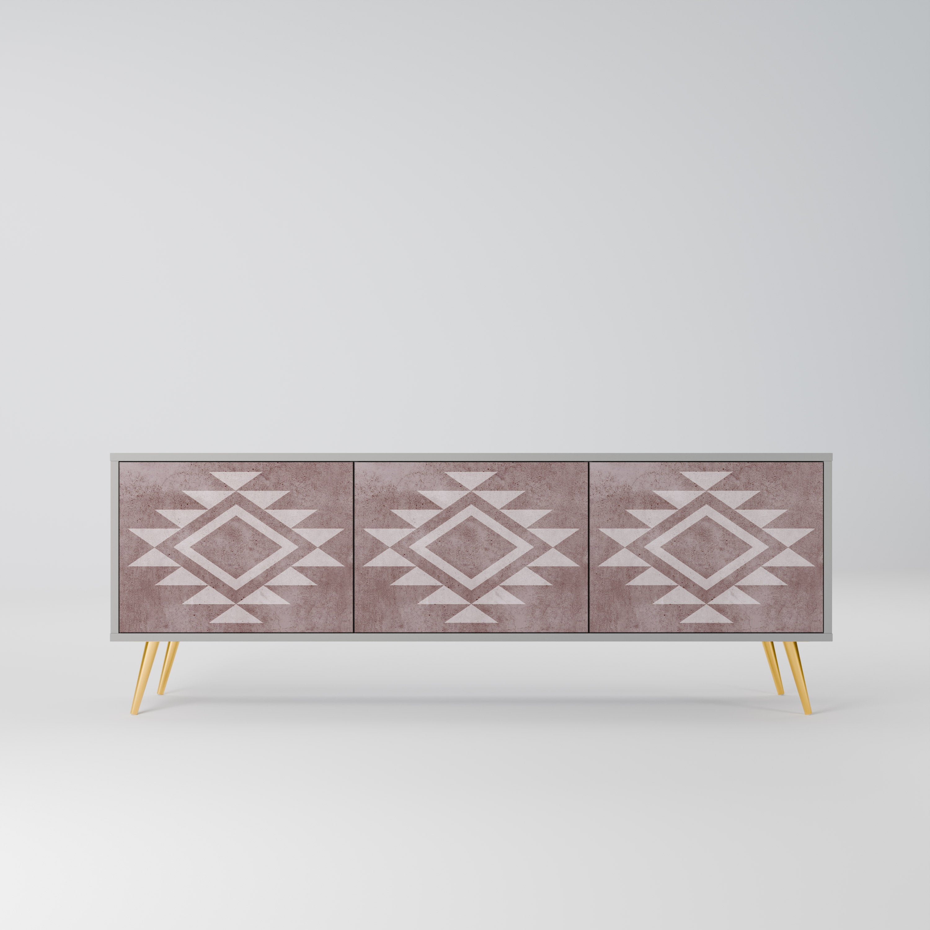 MARVEL MOSAIC TV-Lowboard mit 3 Türen in Grau