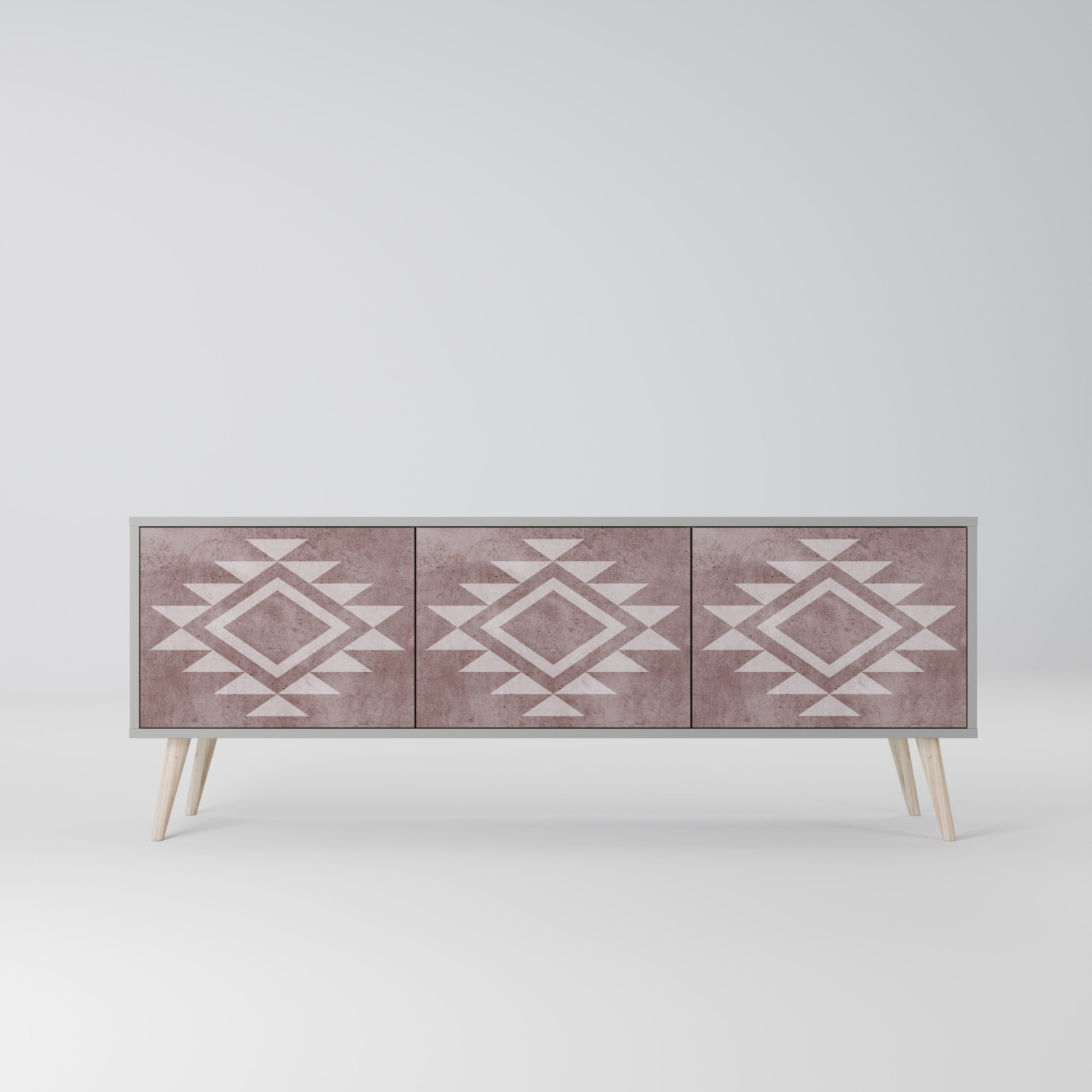 MARVEL MOSAIC TV-Lowboard mit 3 Türen in Grau