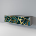 THE LABYRINTH OF GOLD TV-Lowboard mit 3 Türen in Grau