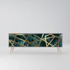 THE LABYRINTH OF GOLD TV-Lowboard mit 3 Türen in Grau