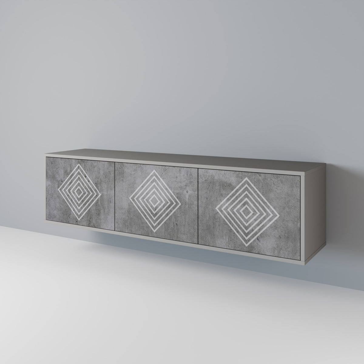 POLYGONAL ARTISTRY 3-türiges TV-Lowboard