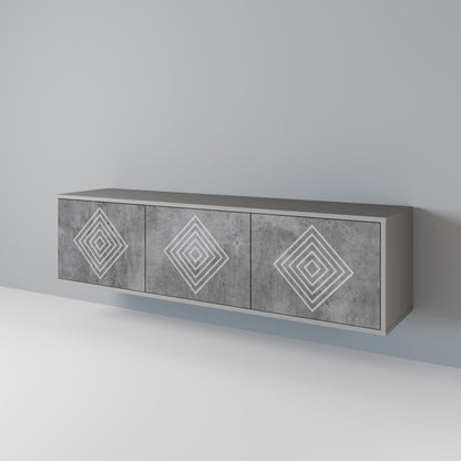 POLYGONAL ARTISTRY 3-türiges TV-Lowboard